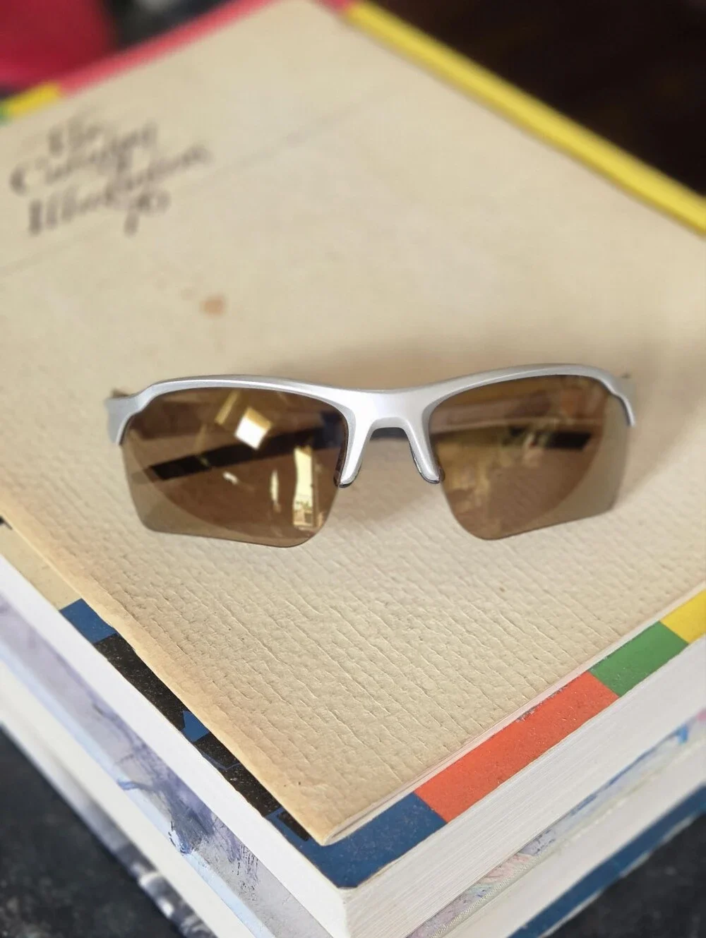 ROKA TL-1 Performance Sports Sunglasses with Matte Silver Frame Brown Lenses